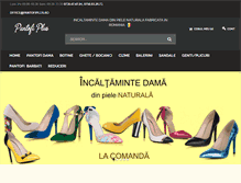Tablet Screenshot of pantofiplus.ro